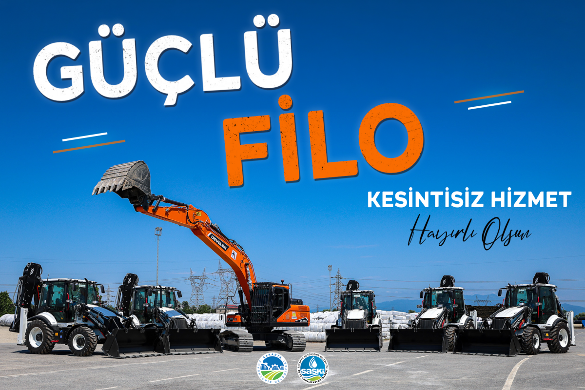 SASKİ filosuna 6 yeni iş makinesi ekledi