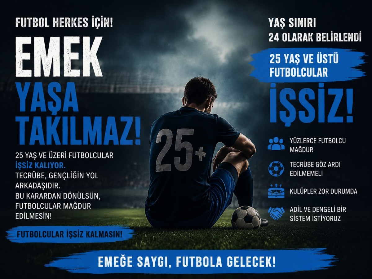 Sadettin Meraklı: Futbolcular işsiz kalmasın. Emek göz ardı edilmesin. Futbol herkes için yaşasın!
