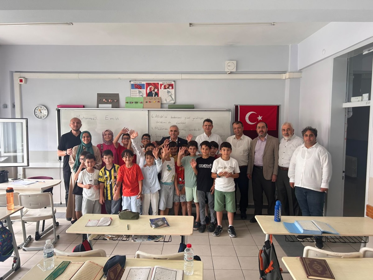 Kaymakam Gökpınar ve Milletvekili İnci, Yaz Kur’an Kurslarını ziyaret etti