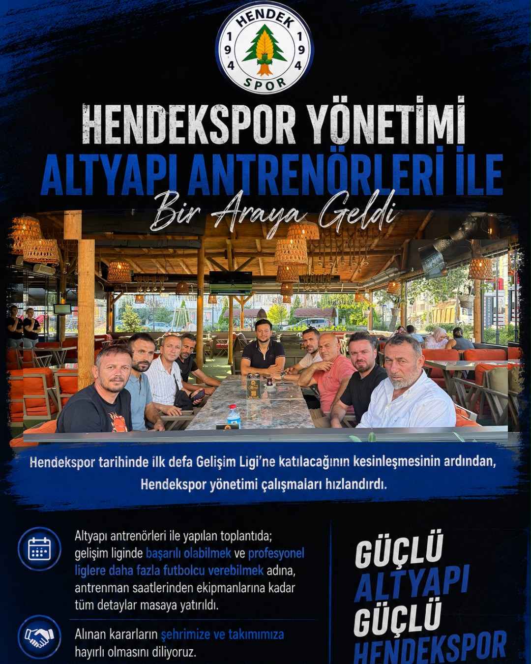 HENDEKSPOR’DA GELİŞİM LİGİ HAZIRLIKLARI BAŞLADI!