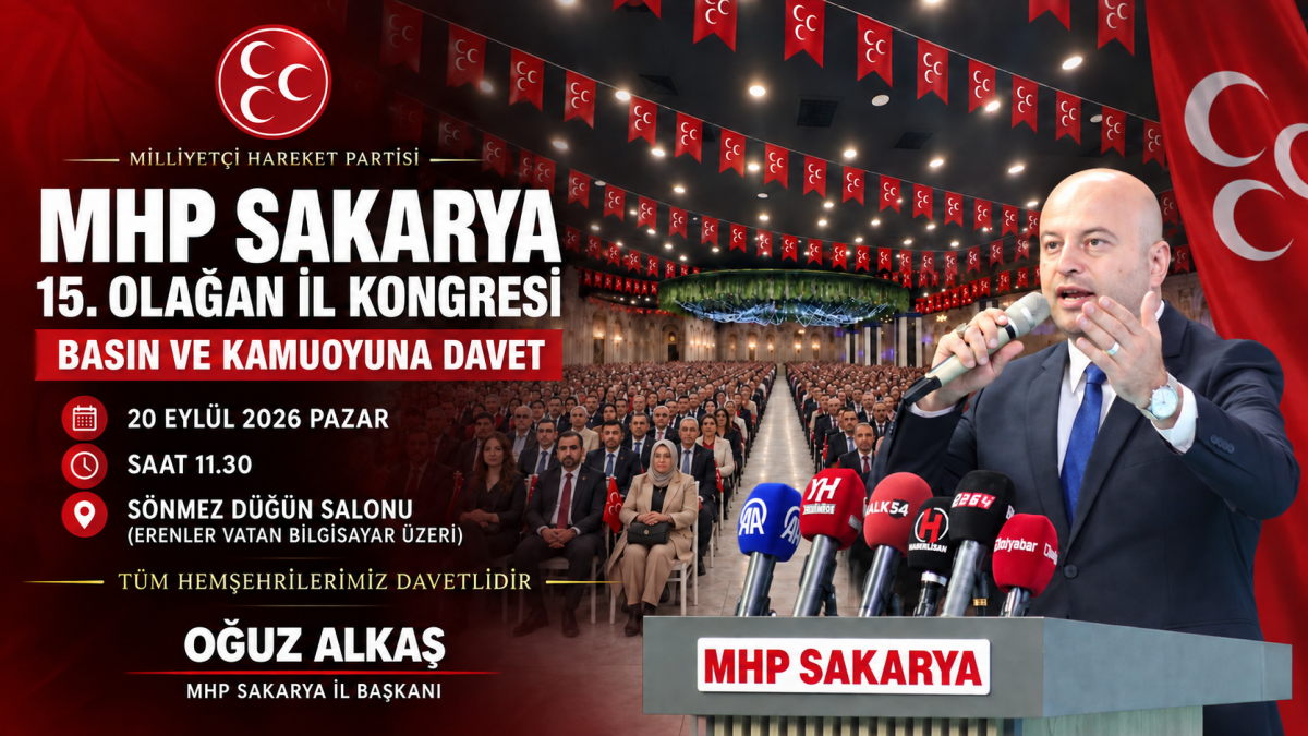 Oğuz Alkaş’tan Sakarya’ya Kongre Daveti
