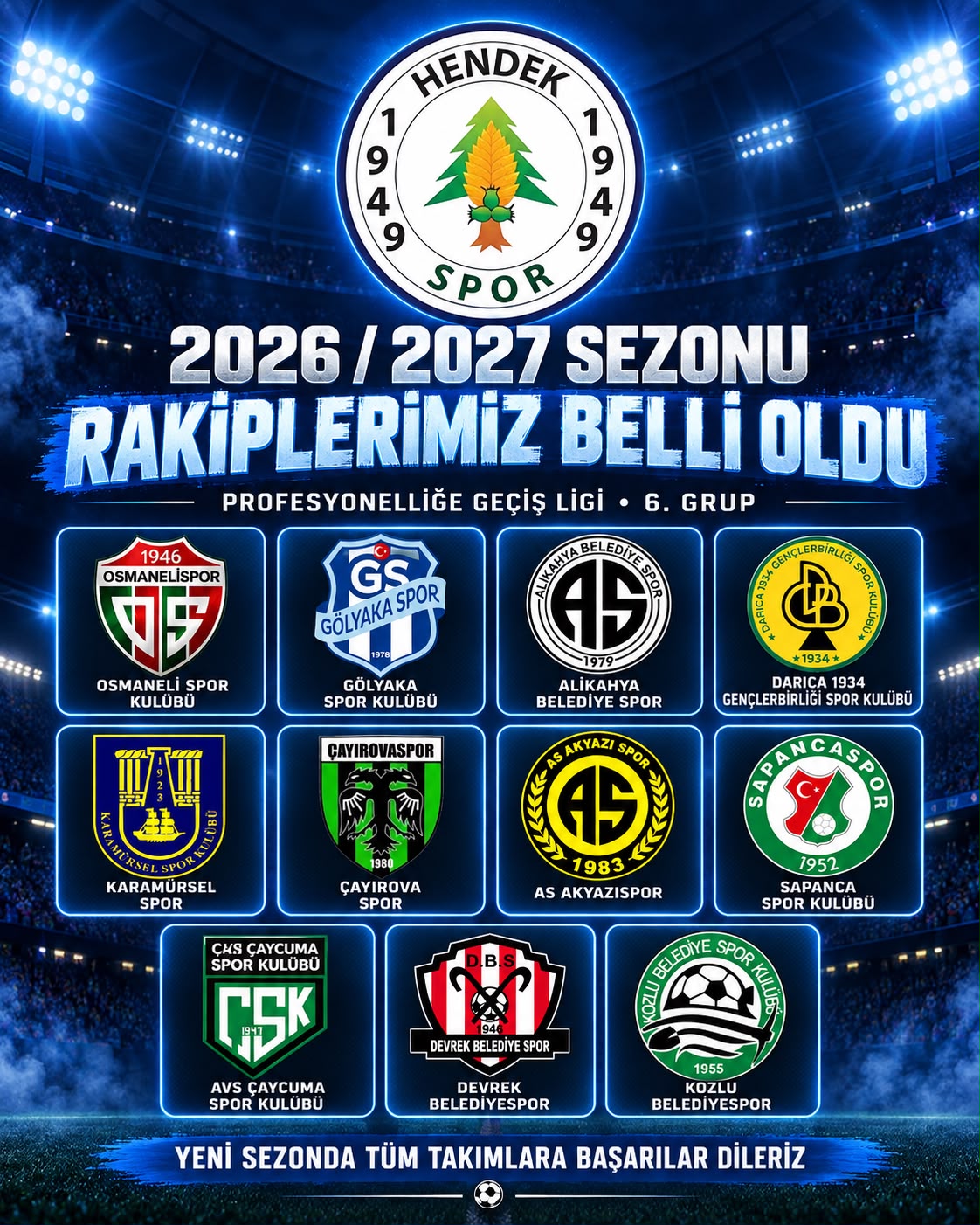 Rakiplerimiz belli oldu!