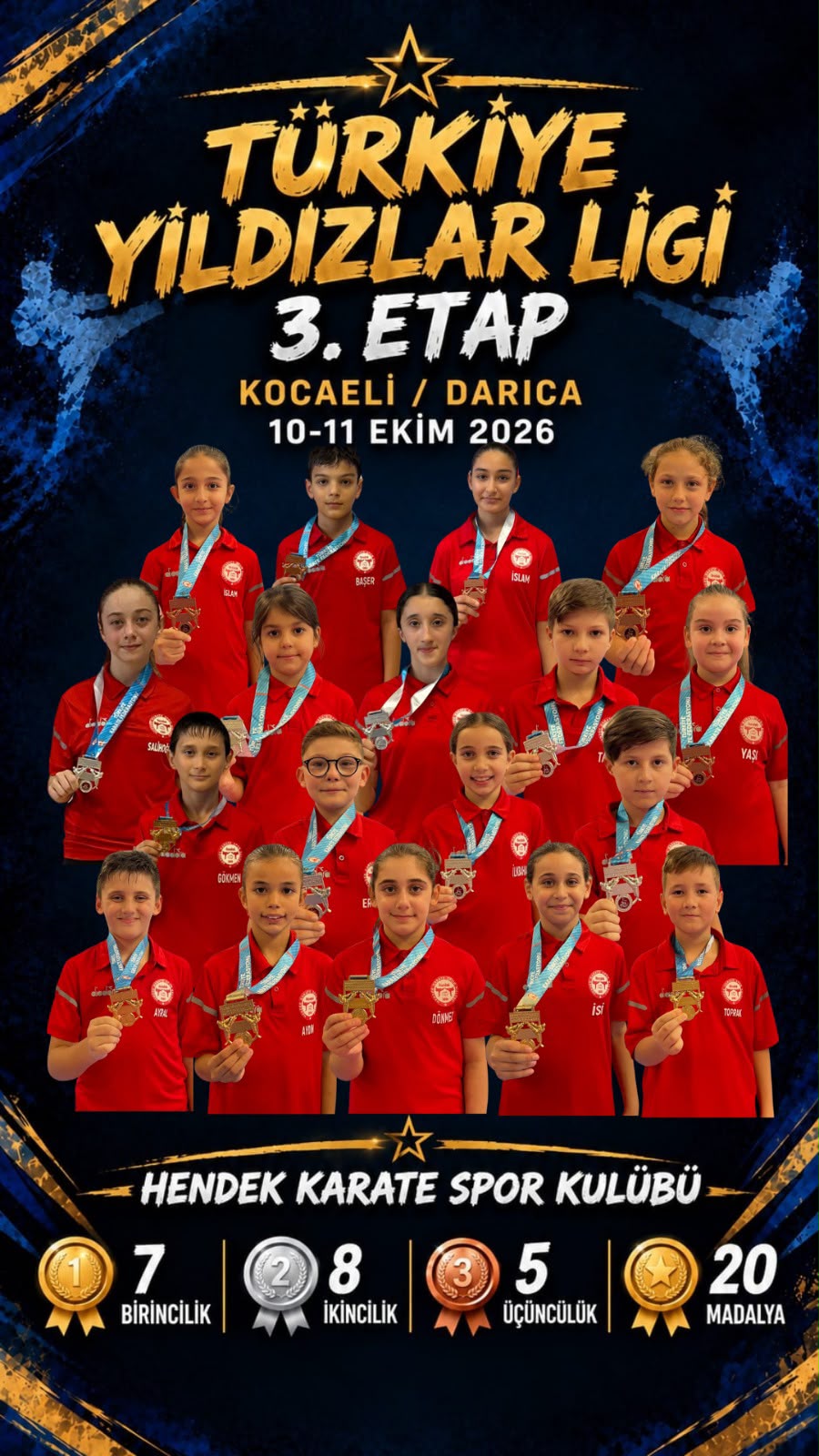 Hendek Olimpik Spor Kulübü'nden 20 Madalya!