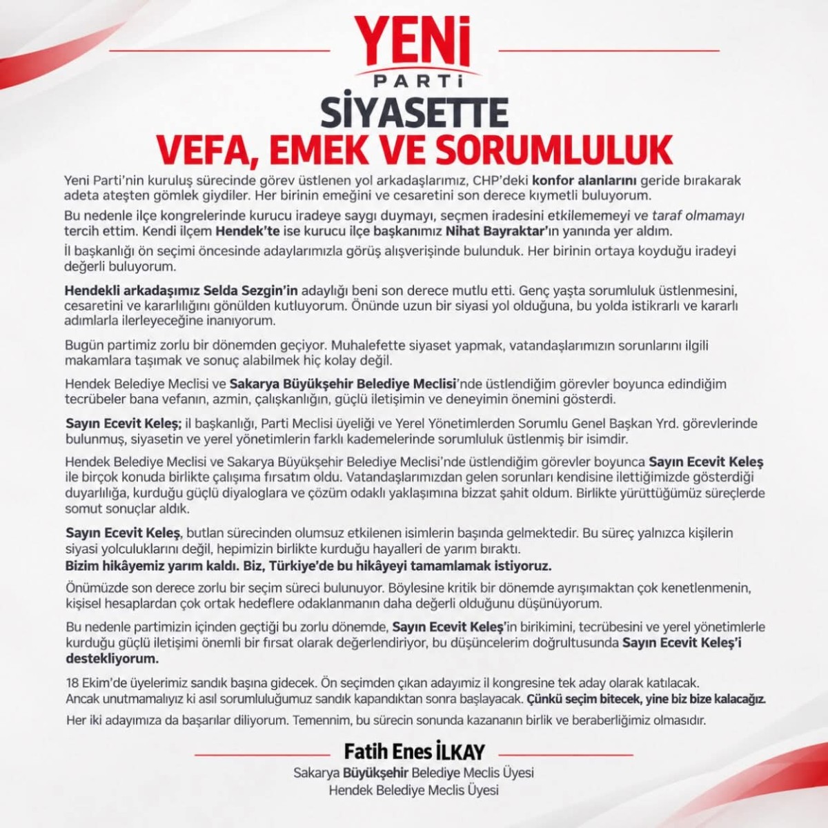 FATİH ENES İLKAY: 